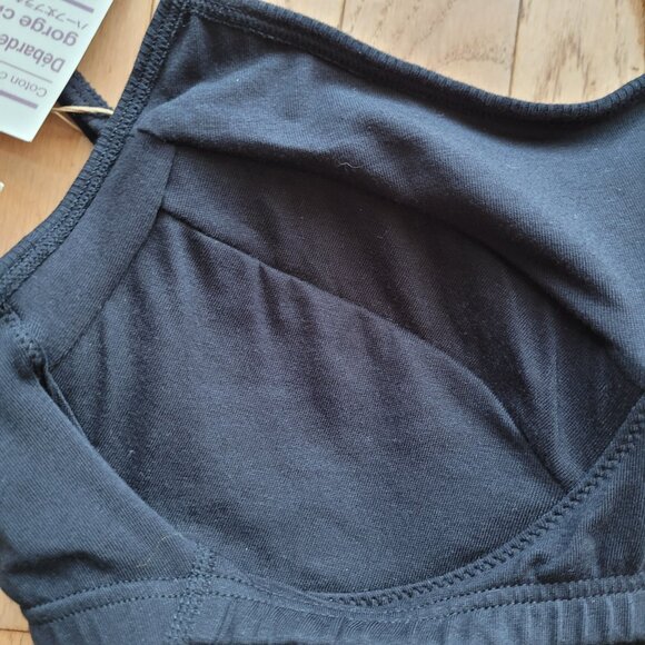 NWT Muji Women's Cotton Stretch Ribbed Cropped Bra Camisole Small - Picture 8 of 11